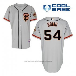 Maglia Baseball Uomo San Francisco Giants Sergio Romo 54 Grigio Alternato Cool Base