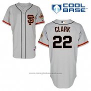 Maglia Baseball Uomo San Francisco Giants Will Clark 22 Grigio Alternato Cool Base