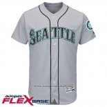 Maglia Baseball Uomo Seattle Mariners Blank Grigio Flex Base Autentico Collection