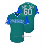 Maglia Baseball Uomo Seattle Mariners Chasen Bradford 2018 LLWS Players Weekend Black Bear Verde