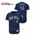 Maglia Baseball Uomo Seattle Mariners Ichiro Suzuki 150 Anniversario Autentico Flex Base Blu