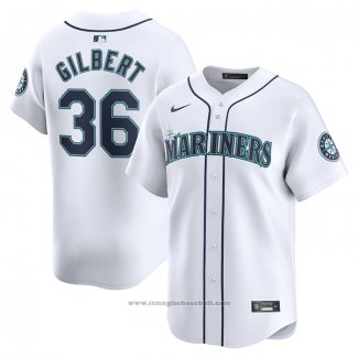 Maglia Baseball Uomo Seattle Mariners Logan Gilbert Home Limited Bianco