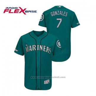 Maglia Baseball Uomo Seattle Mariners Marco Gonzales 150 Anniversario Autentico Flex Base Verde