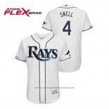 Maglia Baseball Uomo Tampa Bay Rays Blake Snell 150 Anniversario Flex Base Bianco