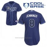 Maglia Baseball Uomo Tampa Bay Rays Desmond Jennings 8 Alternato Cool Base Blu