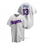 Maglia Baseball Uomo Texas Rangers Joey Gallo Cooperstown Collection Home Bianco