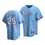 Maglia Baseball Uomo Texas Rangers Jose Leclerc Replica Alternato 2020 Blu