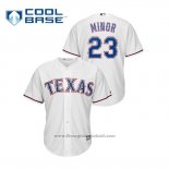 Maglia Baseball Uomo Texas Rangers Mike Minor Cool Base Bianco