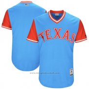 Maglia Baseball Uomo Texas Rangers Players Weekend 2017 Personalizzate Blu