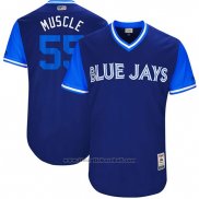 Maglia Baseball Uomo Toronto Blue Jays 2017 Little League World Series Russell Martin Blu