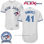 Maglia Baseball Uomo Toronto Blue Jays Aaron Sanchez 41 Bianco Flex Base