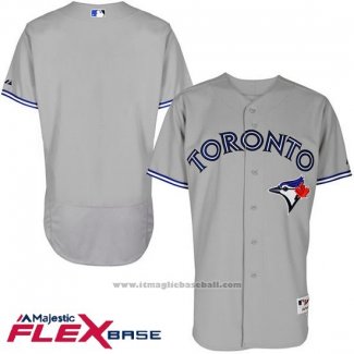 Maglia Baseball Uomo Toronto Blue Jays Grigio Flex Base