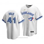 Maglia Baseball Uomo Toronto Blue Jays Rafael Dolis Cooperstown Collection Primera Bianco