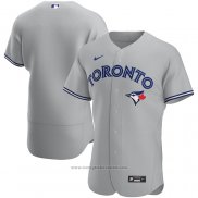 Maglia Baseball Uomo Toronto Blue Jays Road Autentico Grigio