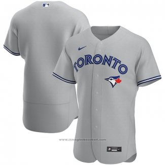 Maglia Baseball Uomo Toronto Blue Jays Road Autentico Grigio