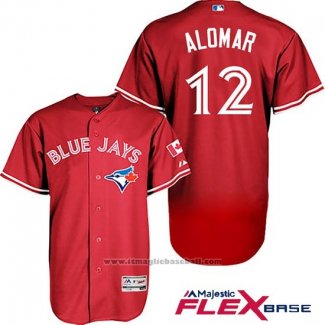 Maglia Baseball Uomo Toronto Blue Jays Roberto Alomar Rosso Flex Base