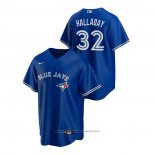 Maglia Baseball Uomo Toronto Blue Jays Roy Halladay Replica Alternato Blu
