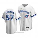 Maglia Baseball Uomo Toronto Blue Jays Trent Thornton Cooperstown Collection Primera Bianco