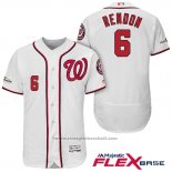 Maglia Baseball Uomo Washington Nationals 2017 Postseason Anthony Rendon Bianco Flex Base