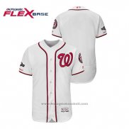 Maglia Baseball Uomo Washington Nationals 2019 Postseason Flex Base Bianco