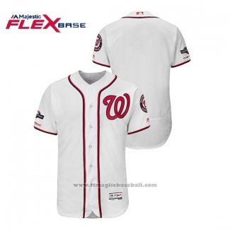 Maglia Baseball Uomo Washington Nationals 2019 Postseason Flex Base Bianco