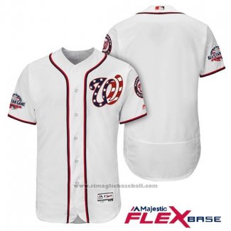 Maglia Baseball Uomo Washington Nationals Bianco 2018 All Star Home Alternato Flex Base