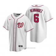 Maglia Baseball Uomo Washington Nationals Cesar Hernandez Replica Home Bianco