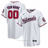 Maglia Baseball Uomo Washington Nationals Personalizzate Replica Bianco