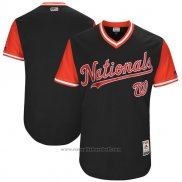 Maglia Baseball Uomo Washington Nationals Players Weekend 2017 Personalizzate Nero