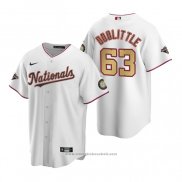 Maglia Baseball Uomo Washington Nationals Sean Doolittle Gold-Trimmed Championship Replica Bianco