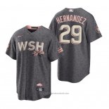 Maglia Baseball Uomo Washington Nationals Yadiel Hernandez 2022 City Connect Replica Grigio