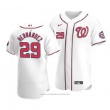 Maglia Baseball Uomo Washington Nationals Yadiel Hernandez Autentico Primera 2020 Bianco