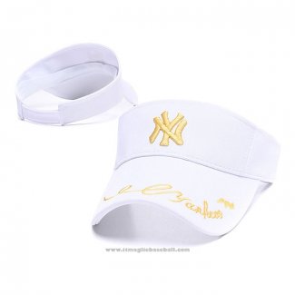 Sports Visor New York Yankees Or Bianco