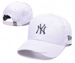 Cappellino New York Yankees Bianco Nero1