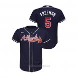 Maglia Baseball Bambino Atlanta Braves Freddie Freeman Replica Alternato Blu