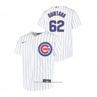 Maglia Baseball Bambino Chicago Cubs Jose Quintana Replica Primera Bianco