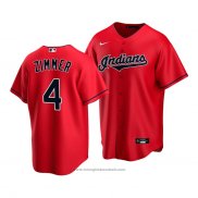 Maglia Baseball Bambino Cleveland Indians Bradley Zimmer Replica Alternato 2020 Rosso