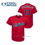 Maglia Baseball Bambino Cleveland Indians Odell Beckham Jr Cool Base MLB X NFL Rosso