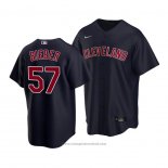 Maglia Baseball Bambino Cleveland Indians Shane Bieber Replica Alternato 2020 Blu