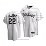 Maglia Baseball Bambino Colorado Rockies Sam Hilliard Replica Primera 2020 Bianco