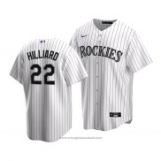 Maglia Baseball Bambino Colorado Rockies Sam Hilliard Replica Primera 2020 Bianco