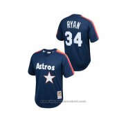 Maglia Baseball Bambino Houston Astros Nolan Ryan Cooperstown Collection Mesh Batting Practice Blu