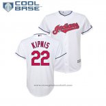 Maglia Baseball Bambino Indians Jason Kipnis Cool Base Home Bianco