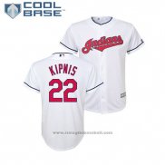 Maglia Baseball Bambino Indians Jason Kipnis Cool Base Home Bianco