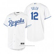 Maglia Baseball Bambino Kansas City Royals Jorge Soler Replica Primera Bianco