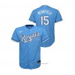 Maglia Baseball Bambino Kansas City Royals Whit Merrifield Replica Alternato Blu