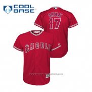 Maglia Baseball Bambino Los Angeles Angels Shohei Ohtani Cool Base Alternato Rosso