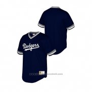 Maglia Baseball Bambino Los Angeles Dodgers Cooperstown Collection Mesh Wordmark V-Neck Blu