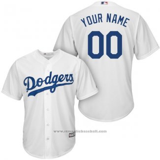 Maglia Baseball Bambino Los Angeles Dodgers Personalizzate Bianco