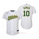 Maglia Baseball Bambino Oakland Athletics Marcus Semien Replica Primera Bianco